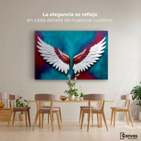 Cuadros Decorativos Canvas Revolution | Alas Angel Intenso | Montaje4