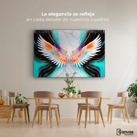 Cuadros Decorativos Canvas Revolution | Alas Angel Marmol | Montaje4