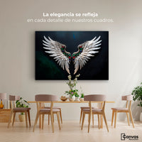 Cuadros Decorativos Canvas Revolution | Alas Angel Profundo | Montaje4
