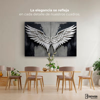 Cuadros Decorativos Canvas Revolution | Alas Angel Sombra | Montaje4