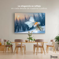 Cuadros Decorativos Canvas Revolution | Alas De Nieve | Montaje4