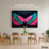 Cuadros Decorativos Canvas Revolution | Alas Luz Angeles | Montaje4