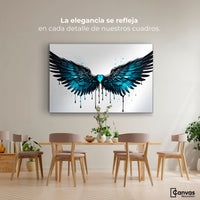 Cuadros Decorativos Canvas Revolution | Alas Piedra Angel | Montaje4