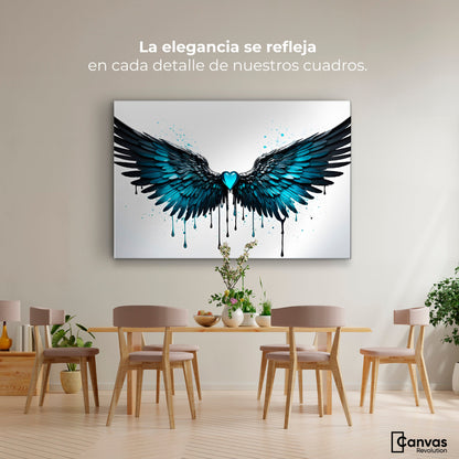 Cuadros Decorativos Canvas Revolution | Alas Piedra Angel | Montaje4