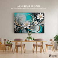 Cuadros Decorativos Canvas Revolution | Alma Flor Abstracto | Montaje4
