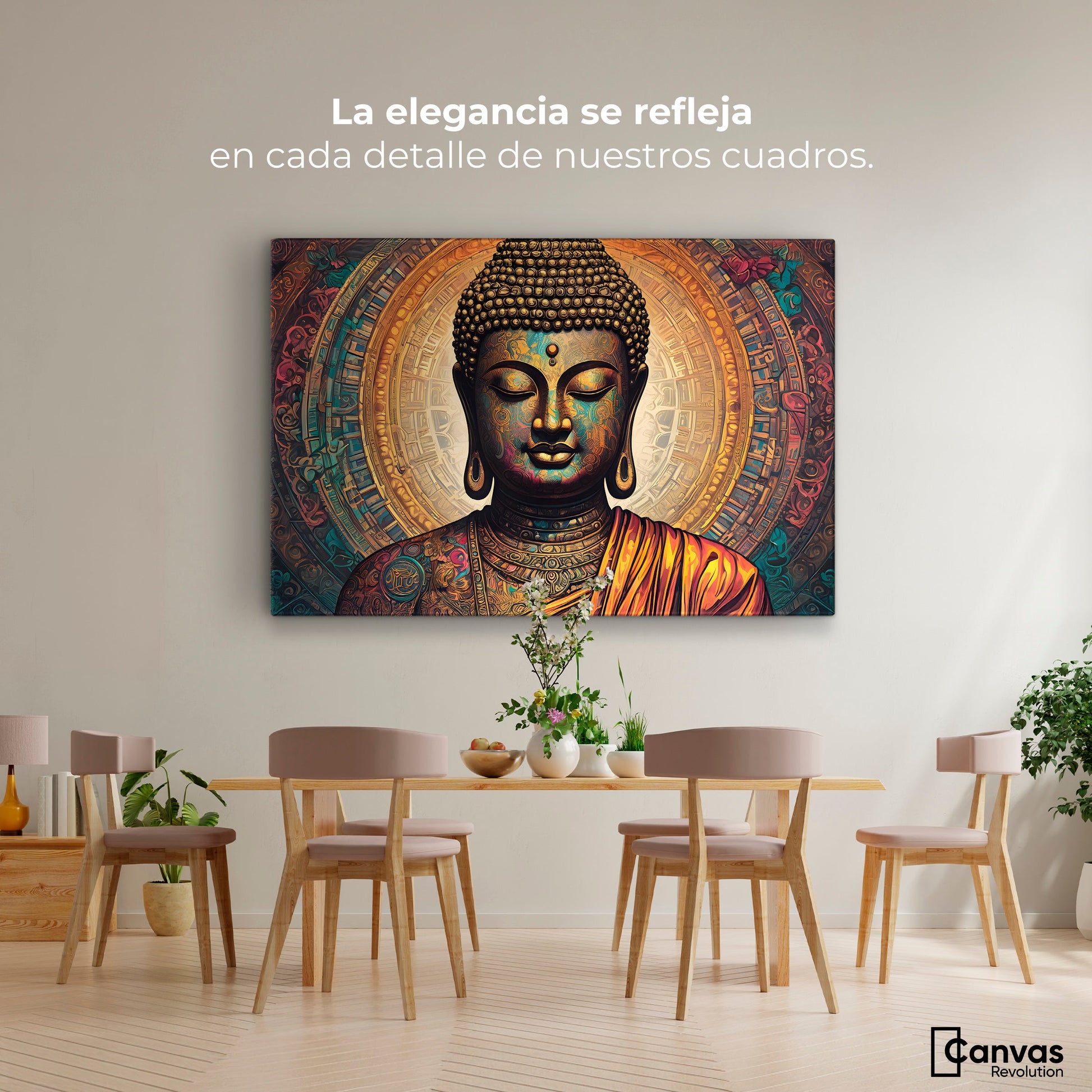 Cuadros Decorativos Canvas Revolution | Alma Zen Reflejos | Montaje4