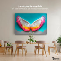 Cuadros Decorativos Canvas Revolution | Angel Alas De Paz | Montaje4