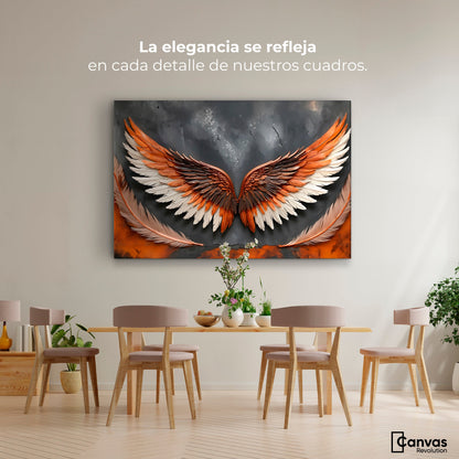Cuadros Decorativos Canvas Revolution | Angel Luz Divina | Montaje4