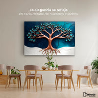 Cuadros Decorativos Canvas Revolution | Arbol Luminoso | Montaje4
