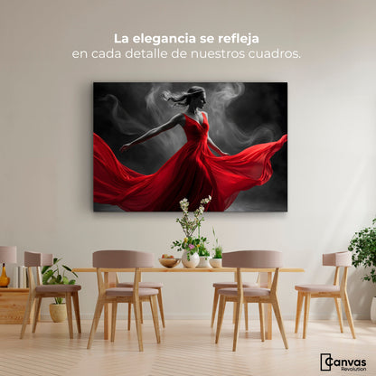 Cuadros Decorativos Canvas Revolution | Bailarina Ardiente | Montaje4