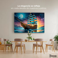 Cuadros Decorativos Canvas Revolution | Barco Mar Profundo | Montaje4