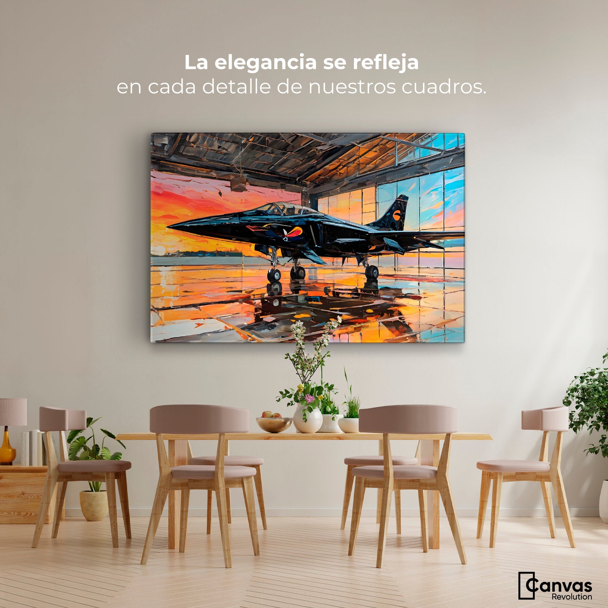 Cuadros Decorativos Canvas Revolution | Base Aerea Ocaso | Montaje4