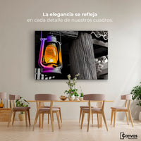 Cuadros Decorativos Canvas Revolution | Brillo En El Muelle | Montaje4