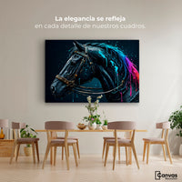 Cuadros Decorativos Canvas Revolution | Caballo Cosmico | Montaje4