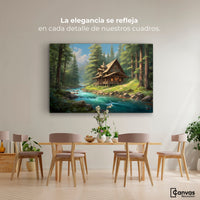 Cuadros Decorativos Canvas Revolution | Cabana Silvestre | Montaje4