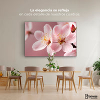 Cuadros Decorativos Canvas Revolution | Cerezo Rosado Flor | Montaje4