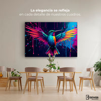 Cuadros Decorativos Canvas Revolution | Colibri Cromatico | Montaje4