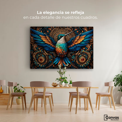 Cuadros Decorativos Canvas Revolution | Colibri Mecanico | Montaje4