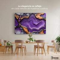 Cuadros Decorativos Canvas Revolution | Cristales Purpura | Montaje4