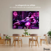 Cuadros Decorativos Canvas Revolution | Culturista Gorila | Montaje4