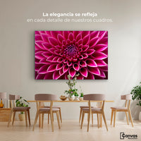 Cuadros Decorativos Canvas Revolution | Dalia Magenta Flor | Montaje4