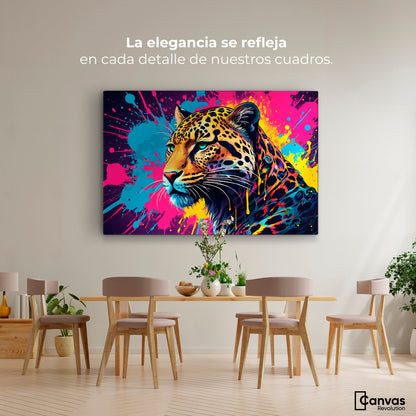 Cuadros Decorativos Canvas Revolution | Depredador Neon | Montaje4