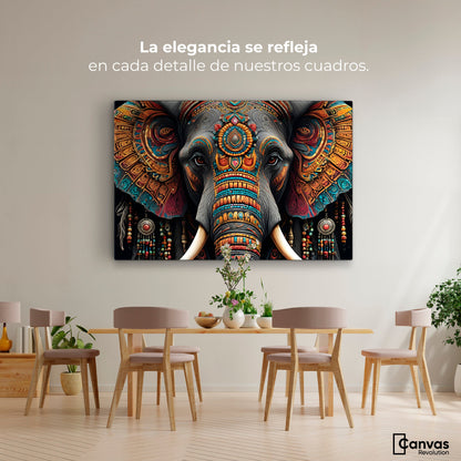 Cuadros Decorativos Canvas Revolution | Elefante Mistico | Montaje4