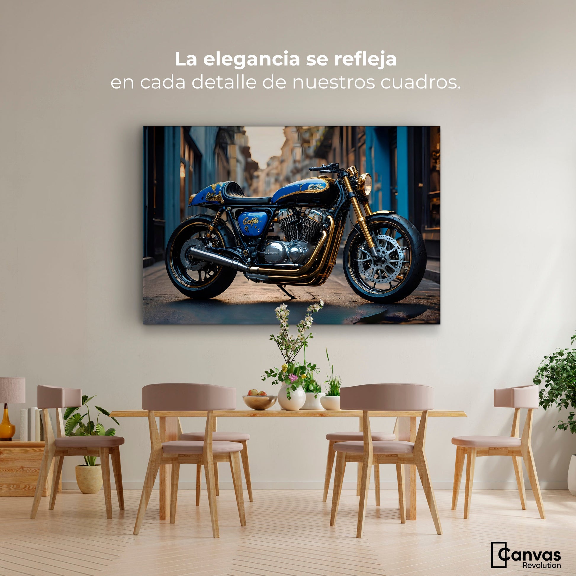 Cuadros Decorativos Canvas Revolution | Elegancia Cromatica | Montaje4
