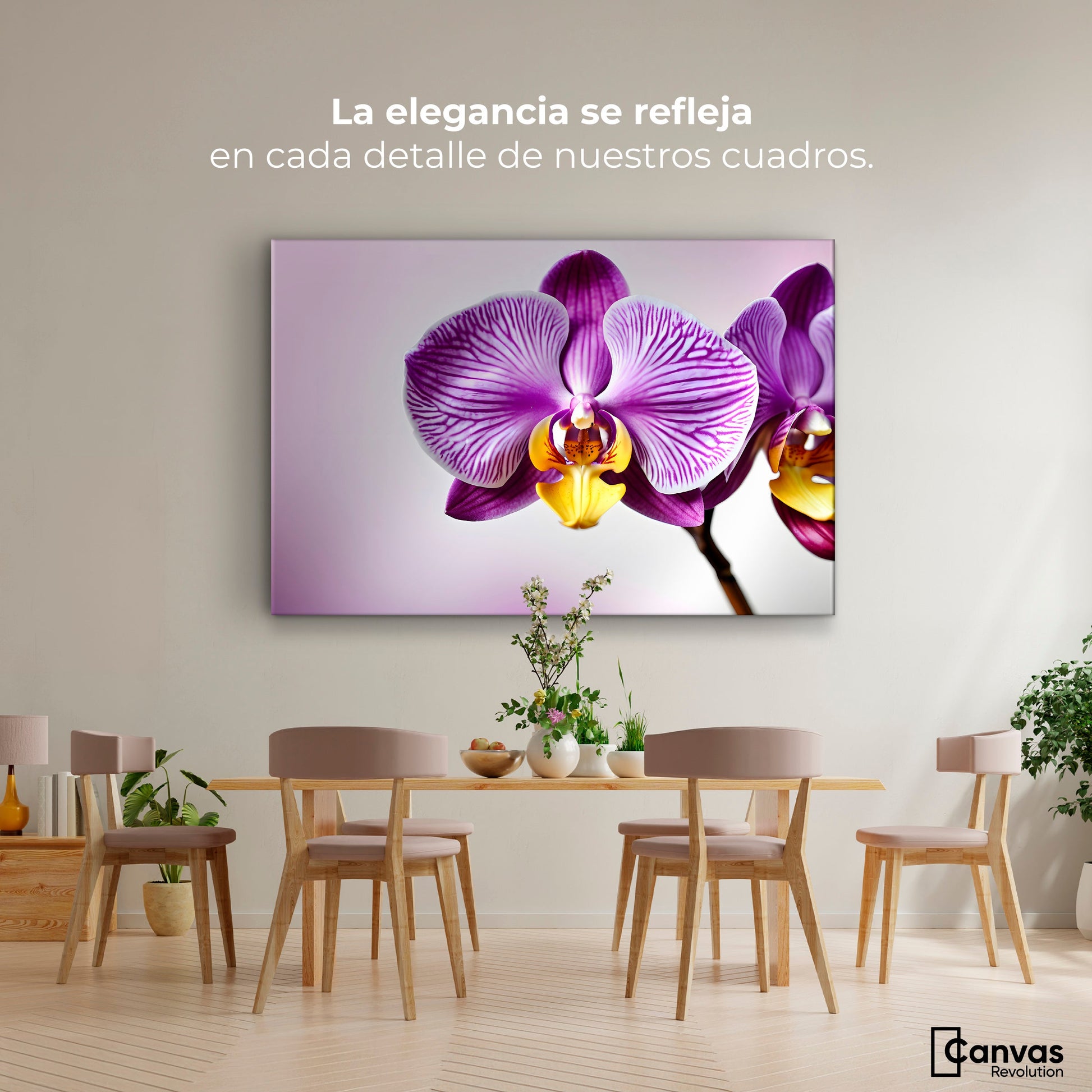 Cuadros Decorativos Canvas Revolution | Esencia Violeta | Montaje4