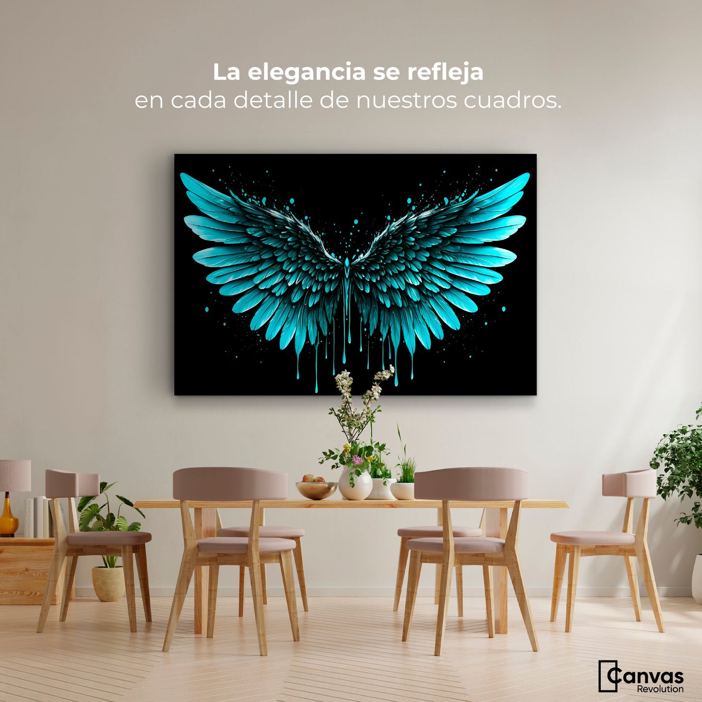 Cuadros Decorativos Canvas Revolution | Esplendor Alado | Montaje4