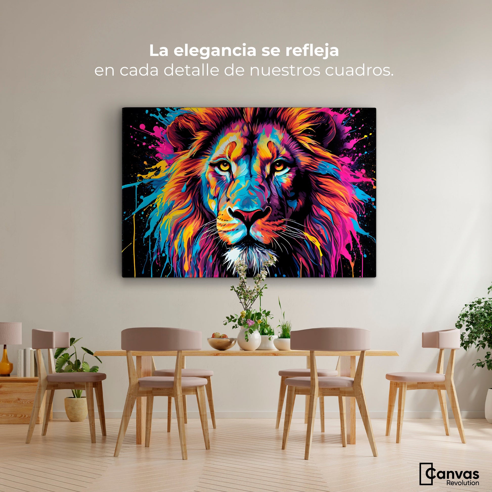 Cuadros Decorativos Canvas Revolution | Esplendor Salvaje | Montaje4