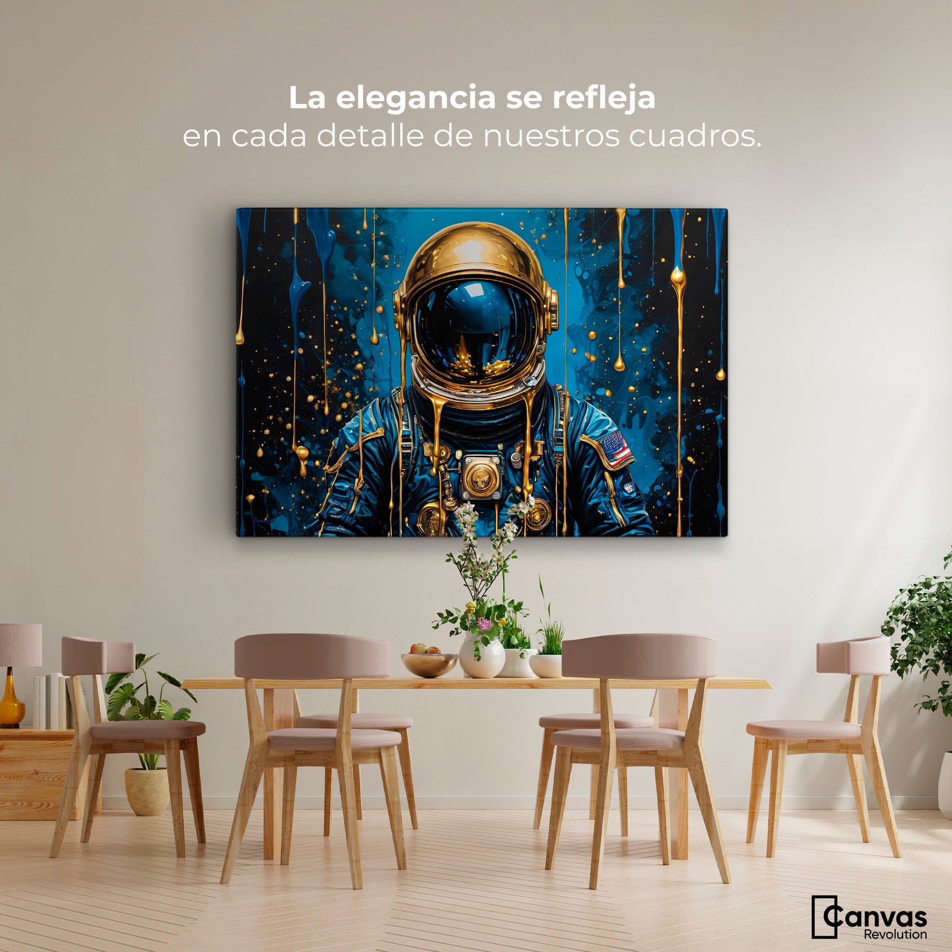 Cuadros Decorativos Canvas Revolution | Explorador Dorado | Montaje4