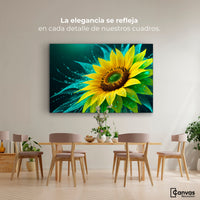Cuadros Decorativos Canvas Revolution | Fulgor De Girasol | Montaje4