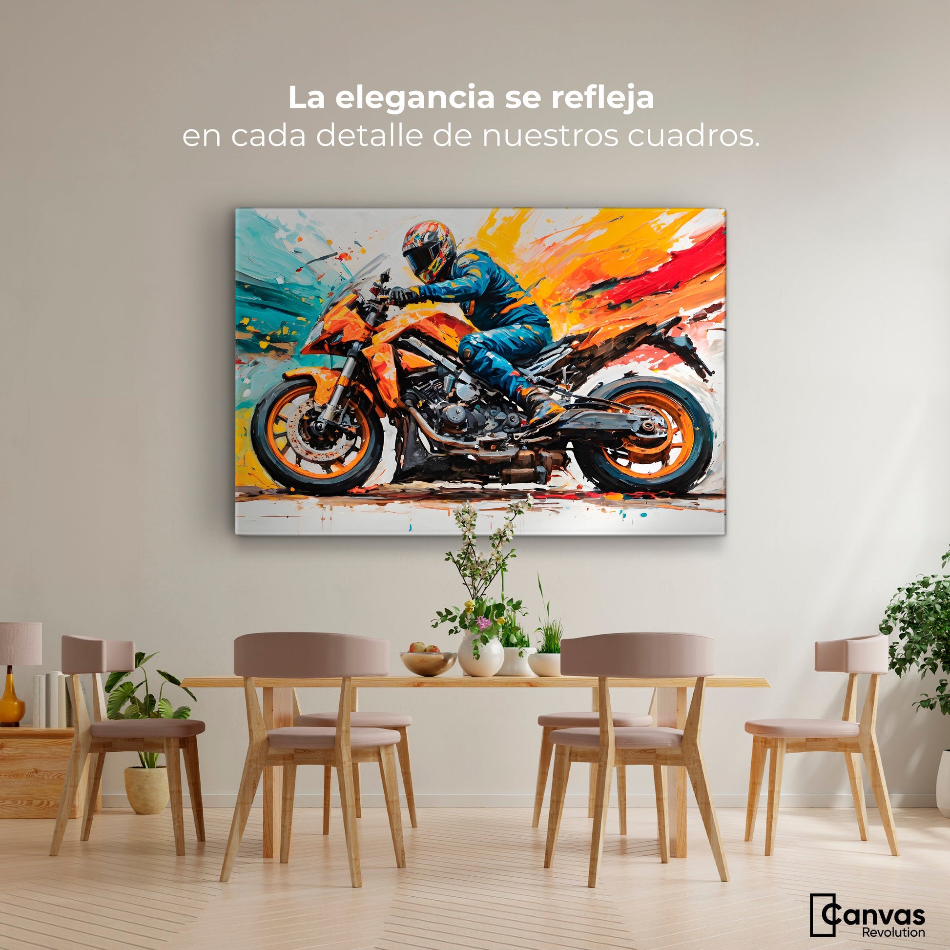 Cuadros Decorativos Canvas Revolution | Furia Motorizada | Montaje4