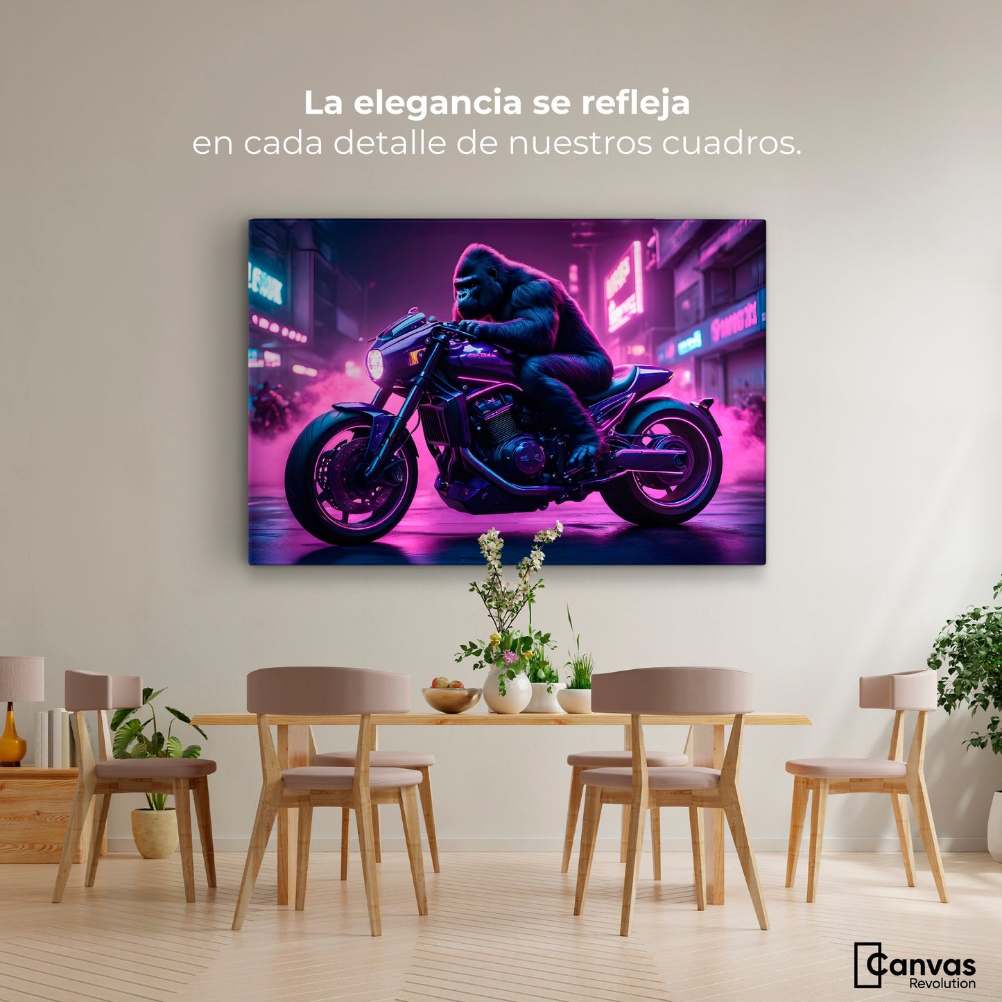 Cuadros Decorativos Canvas Revolution | Gorila Motorizado | Montaje4