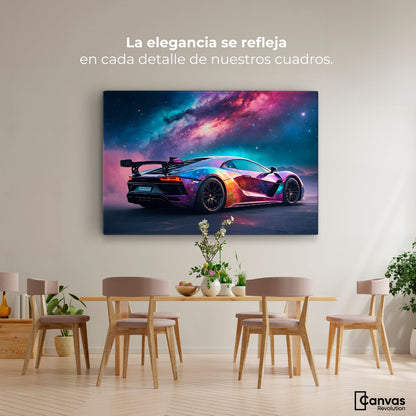 Cuadros Decorativos Canvas Revolution | Lamborghini Cosmico | Montaje4