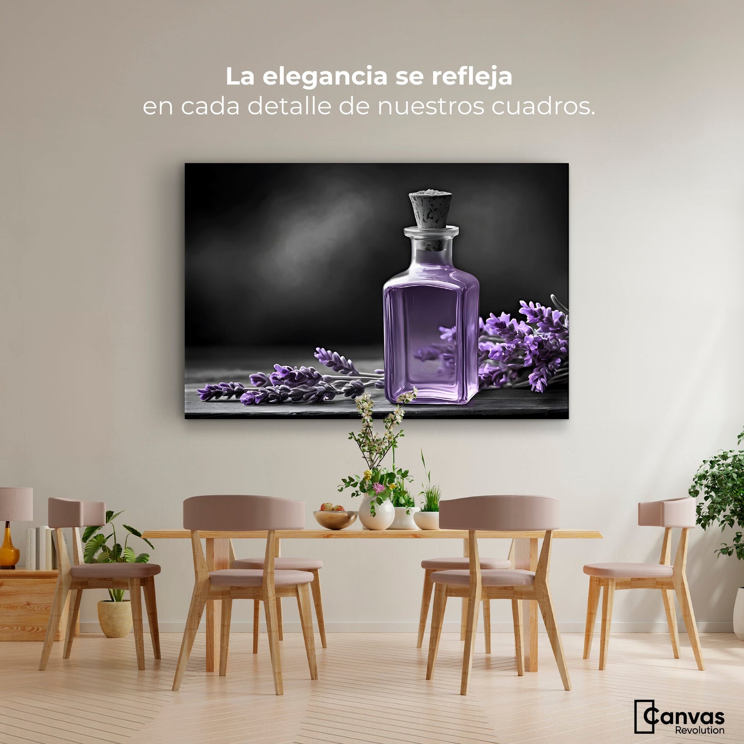 Cuadros Decorativos Canvas Revolution | Lavanda Y Encanto | Montaje4