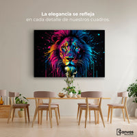 Cuadros Decorativos Canvas Revolution | Leon Cromatico | Montaje4
