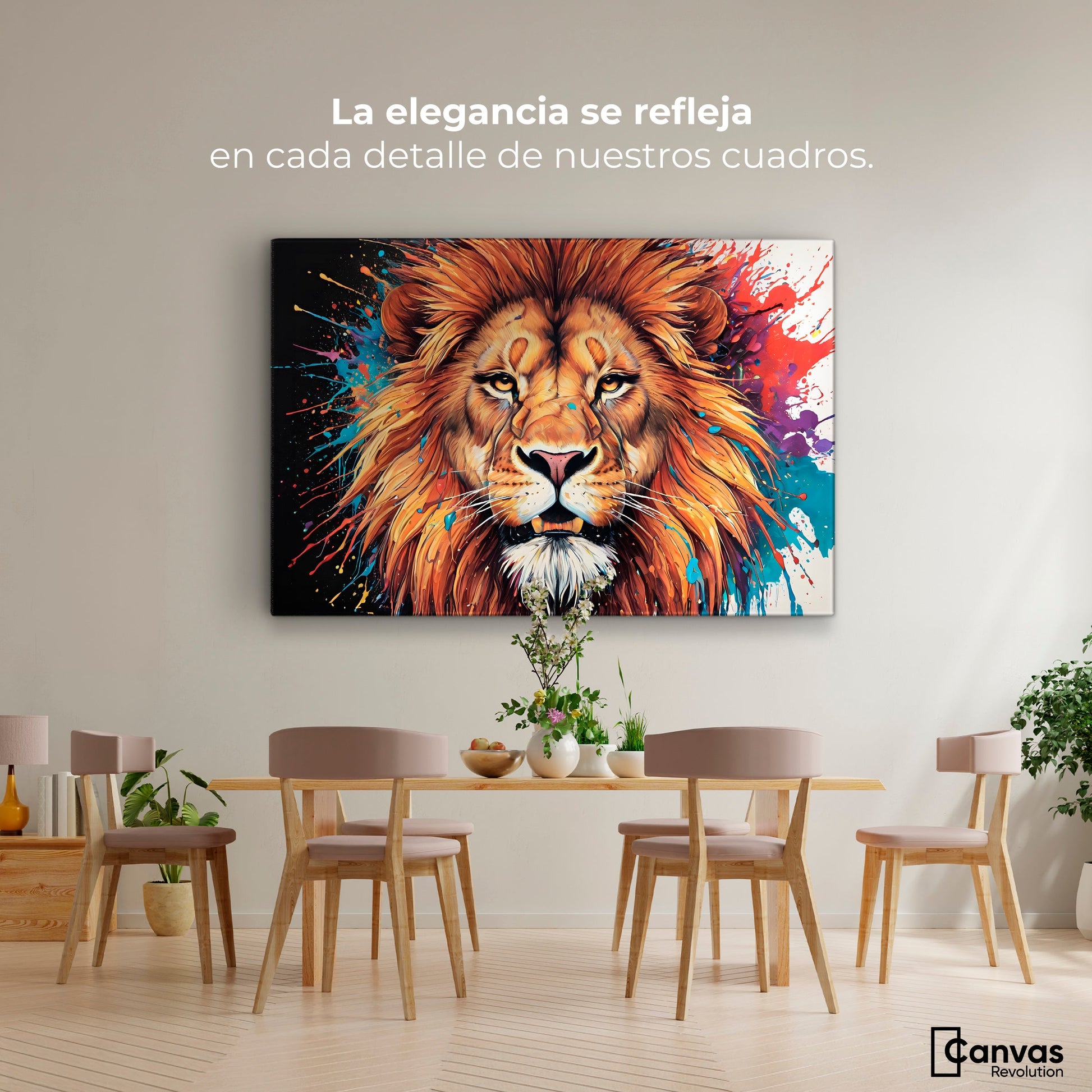 Cuadros Decorativos Canvas Revolution | Majestad Colores | Montaje4