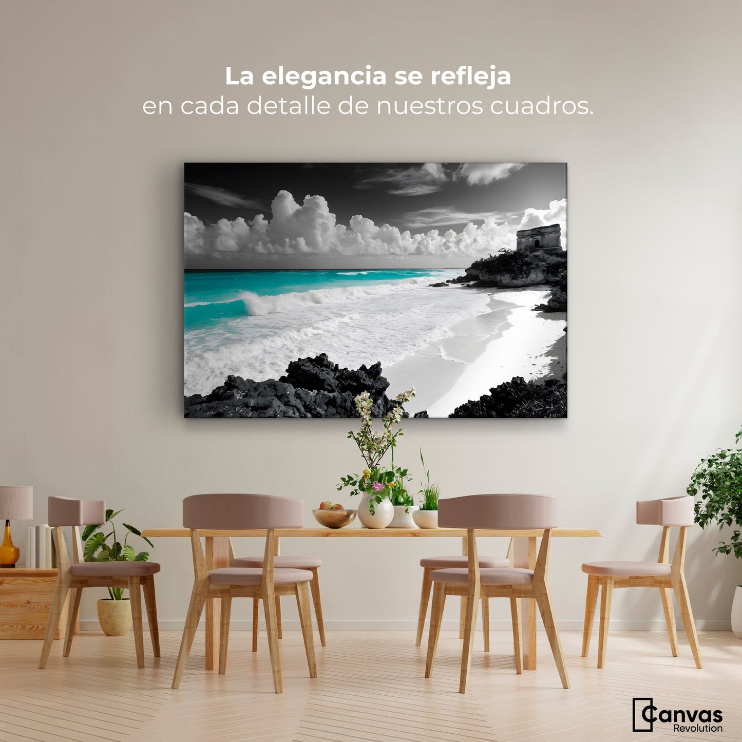 Cuadros Decorativos Canvas Revolution | Mar De Cristal | Montaje4