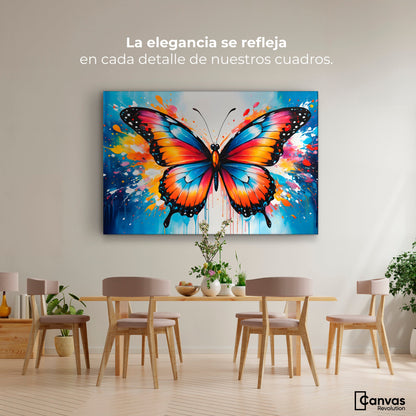 Cuadros Decorativos Canvas Revolution | Mariposa Y Arte | Montaje4