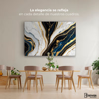 Cuadros Decorativos Canvas Revolution | Marmol Lujoso Oro | Montaje4