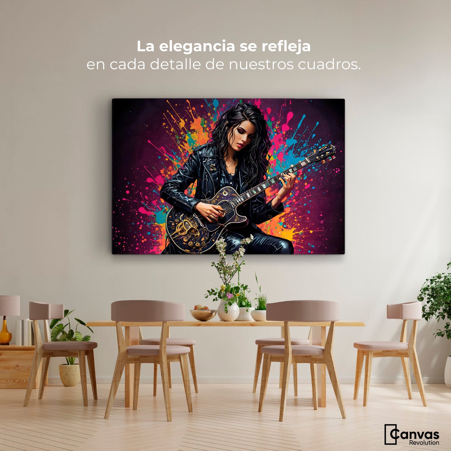 Cuadros Decorativos Canvas Revolution | Melodias Vibrantes | Montaje4