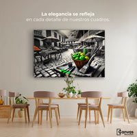 Cuadros Decorativos Canvas Revolution | Mercado Natural | Montaje4