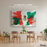 Cuadros Decorativos Canvas Revolution | Mexico Bandera | Montaje4