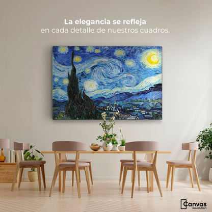 Cuadros Decorativos Canvas Revolution | Noche Estrellada Por Vincent Van Gogh | Montaje4