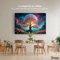 Cuadros Decorativos Canvas Revolution | Nocturno Floral | Montaje4