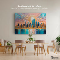 Cuadros Decorativos Canvas Revolution | Nueva York Dorada | Montaje4