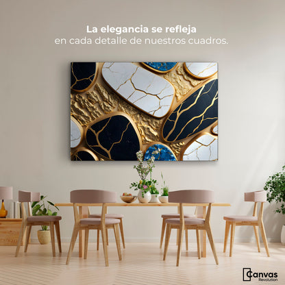 Cuadros Decorativos Canvas Revolution | Opulencia Abstracta | Montaje4