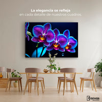 Cuadros Decorativos Canvas Revolution | Orquidea Destello | Montaje4